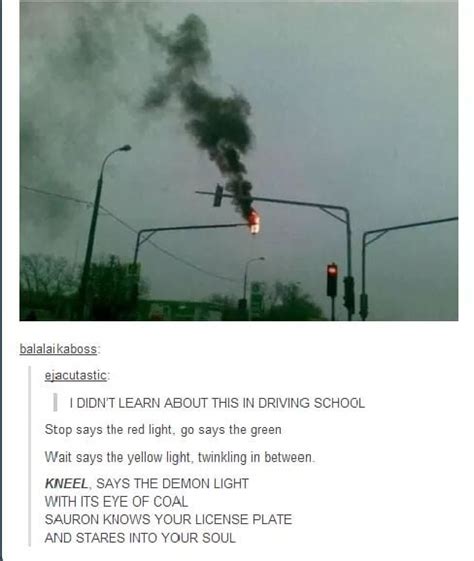 traffic light on fire meme